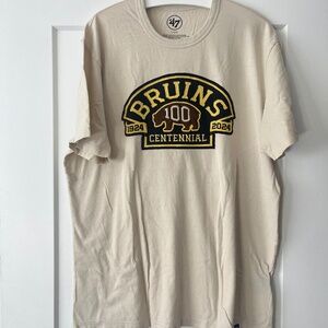 Boston Bruins Centennial Patch Shirt Textured ‘47 bring Lrg